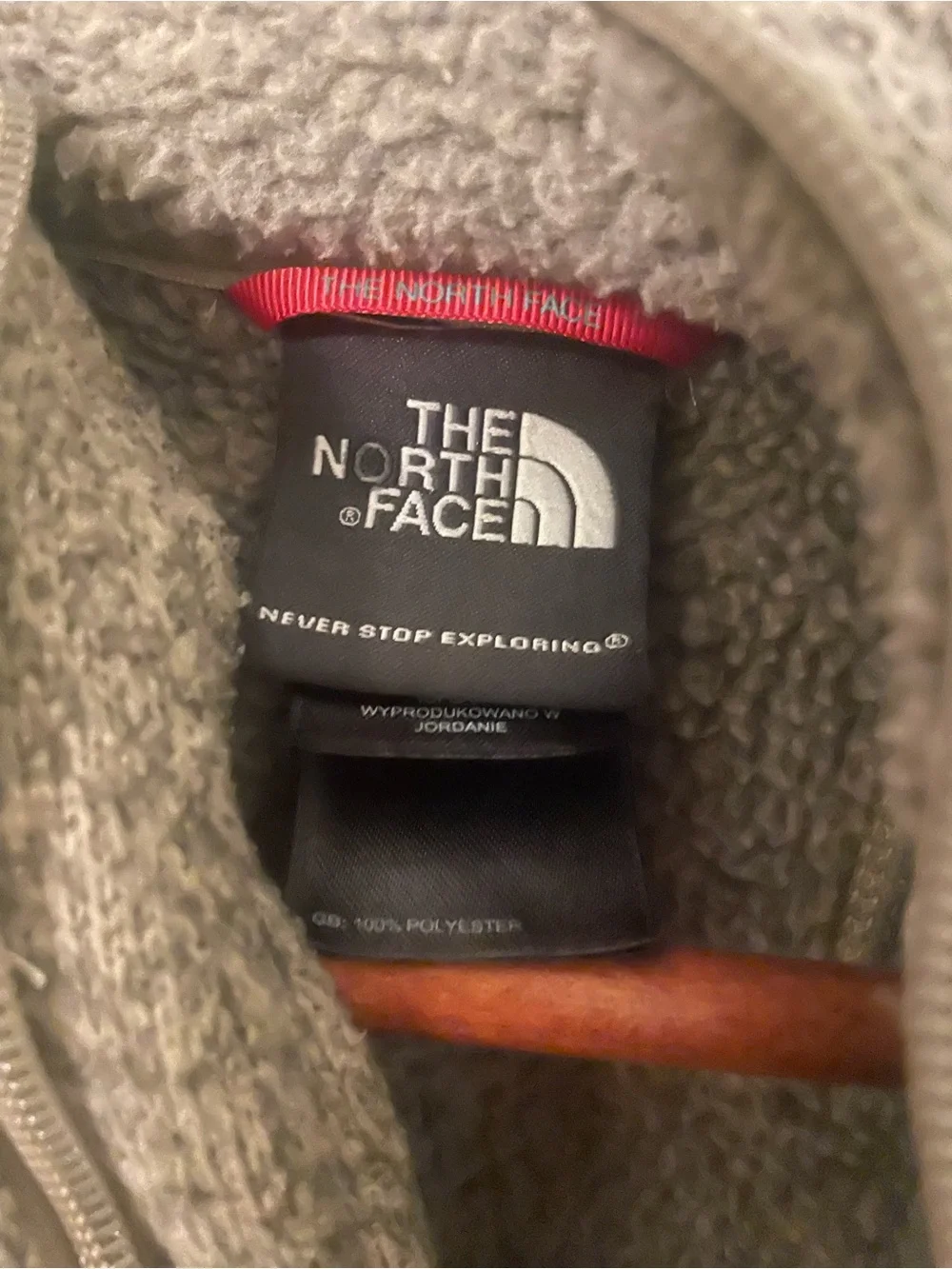The North Face Men’s Taupe Teddy Fleece Jacket Size Small